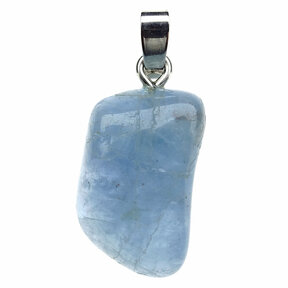 Aaquamarine pendant with silver eye
