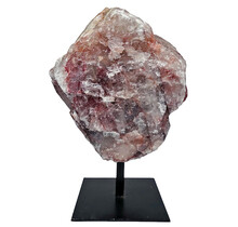Red hematite quartz from Brazil,  970 grams and 13 cm