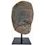 Agate on metal stand, 1340 grams and 17 cm