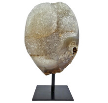 Agate on metal stand, 1140 grams and 16 cm