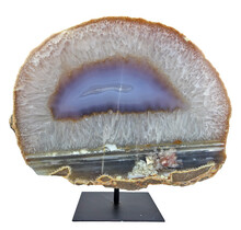 Agate on metal stand, 5075 grams and 20 cm