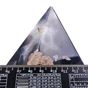 Agaat punt uit Brazilië, 460 gram en 9 cm hoog