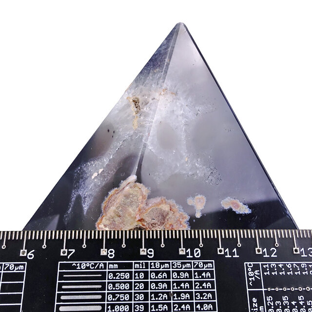 Agaat punt uit Brazilië, 460 gram en 9 cm hoog