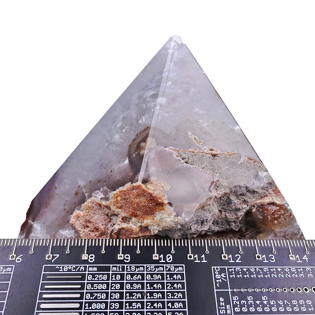 Agaat punt uit Brazilië, 565 gram en 9 cm hoog Agaat punt uit Brazilië, 565 gram en 9 cm hoog