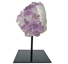 Amethyst aus Brasilien auf Metallständer, 17 CM und 850 Gramm