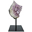 Amethyst on metal base, 16 cm and 435 grams