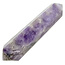 Starker Chevron-Amethyst-Doppelende, 12 cm