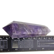 Starker Chevron-Amethyst-Doppelende 8,5 cm Starker Chevron-Amethyst-Doppelende 8,5 cm