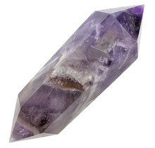 Starker Chevron-Amethyst-Doppelende 9 cm