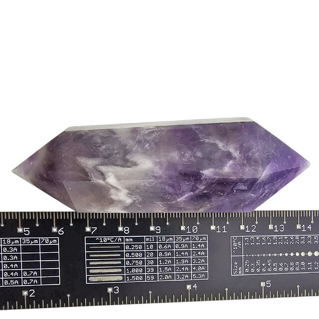 Starker Chevron-Amethyst-Doppelende 9 cm Starker Chevron-Amethyst-Doppelende 9 cm