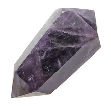 Starker Chevron-Amethyst-Doppelende 6,5 cm