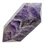 Starker Chevron-Amethyst-Doppelende 7 cm