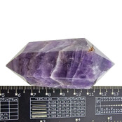 Starker Chevron-Amethyst-Doppelende 7 cm Starker Chevron-Amethyst-Doppelende 7 cm