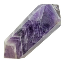 Starker Chevron-Amethyst-Doppelende 9 cm