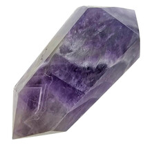 Starker Chevron-Amethyst-Doppelende 8 cm