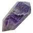 Starker Chevron-Amethyst-Doppelende 8 cm