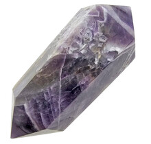 Starker Chevron-Amethyst-Doppelende 8 cm