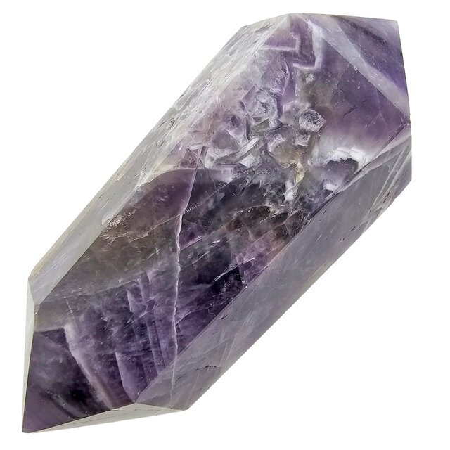 Starker Chevron-Amethyst-Doppelende 8 cm Starker Chevron-Amethyst-Doppelende 8 cm