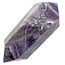 Starker Chevron-Amethyst-Doppelende 8 cm