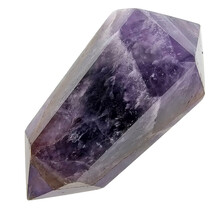 Starker Chevron-Amethyst-Doppelende 6,5 cm