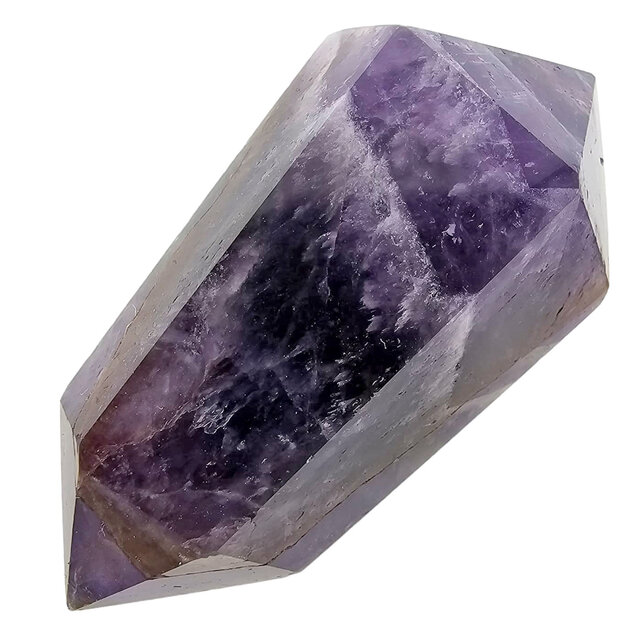 Starker Chevron-Amethyst-Doppelende 6,5 cm Starker Chevron-Amethyst-Doppelende 6,5 cm