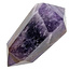 Starker Chevron-Amethyst-Doppelende 6,5 cm