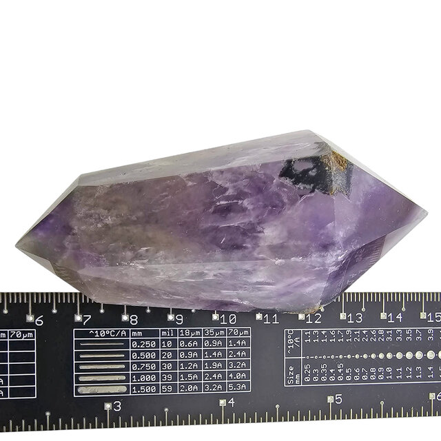 Starker Chevron-Amethyst-Doppelende 8 cm Starker Chevron-Amethyst-Doppelende 8 cm