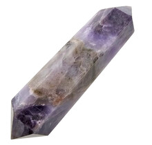 Starker Chevron-Amethyst-Doppelende 12 cm