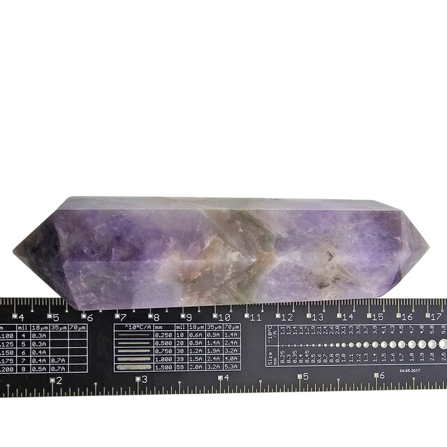Starker Chevron-Amethyst-Doppelende 12 cm Starker Chevron-Amethyst-Doppelende 12 cm