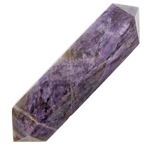 Starker Chevron-Amethyst-Doppelende 11 cm