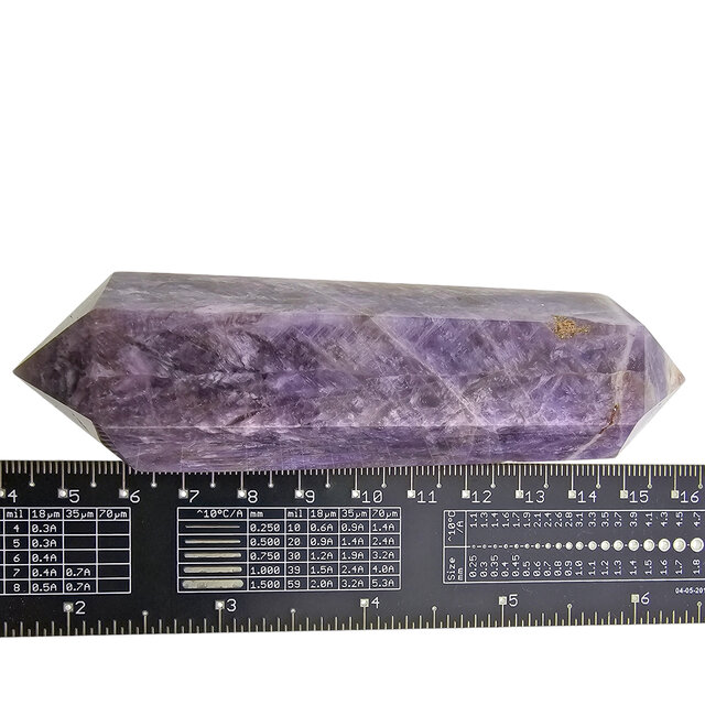 Starker Chevron-Amethyst-Doppelende 11 cm Starker Chevron-Amethyst-Doppelende 11 cm