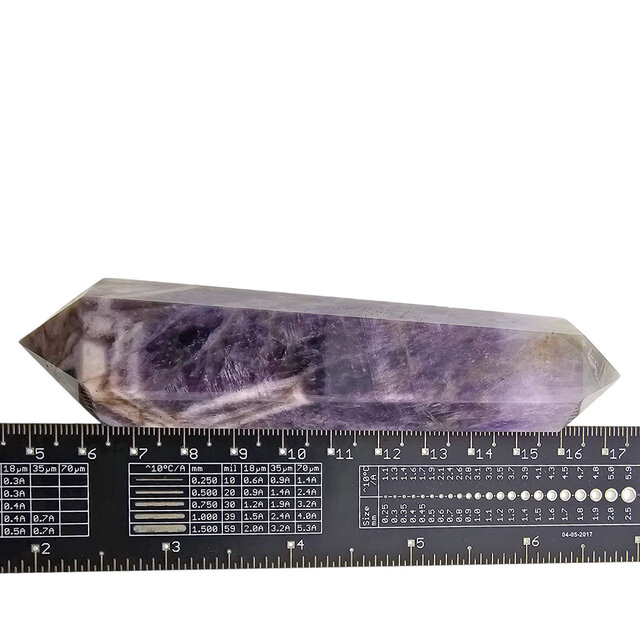 Starker Chevron-Amethyst-Doppelende 11,5 cm Starker Chevron-Amethyst-Doppelende 11,5 cm