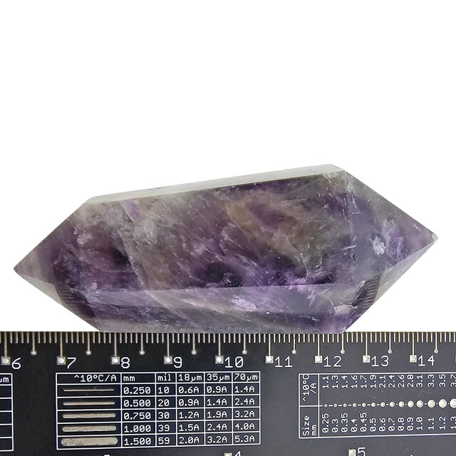 Starker Chevron-Amethyst-Doppelende 7,5 cm Starker Chevron-Amethyst-Doppelende 7,5 cm