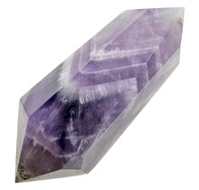 Starker Chevron-Amethyst-Doppelende 8,5 cm