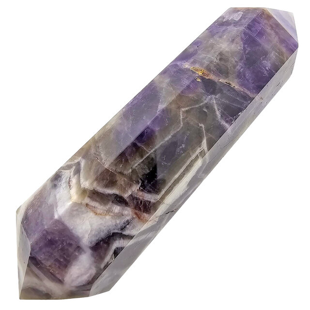 Starker Chevron-Amethyst-Doppelende 11 cm Starker Chevron-Amethyst-Doppelende 11 cm