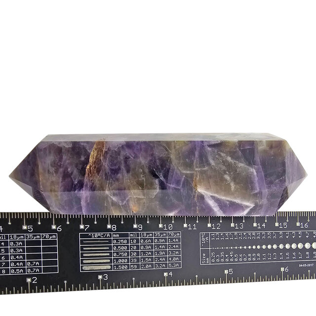 Starker Chevron-Amethyst-Doppelende 11 cm Starker Chevron-Amethyst-Doppelende 11 cm