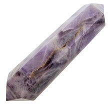 Starker Chevron-Amethyst-Doppelende 12 cm