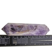 Starker Chevron-Amethyst-Doppelende 12 cm Starker Chevron-Amethyst-Doppelende 12 cm