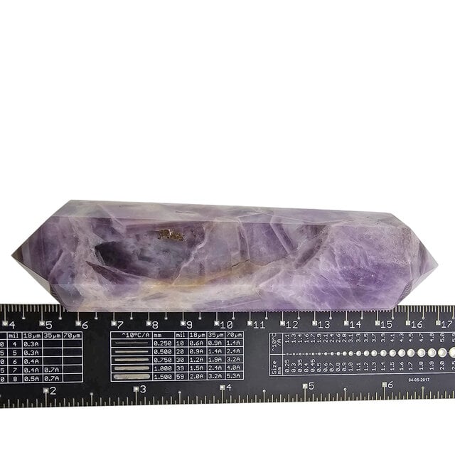 Starker Chevron-Amethyst-Doppelende 12 cm Starker Chevron-Amethyst-Doppelende 12 cm