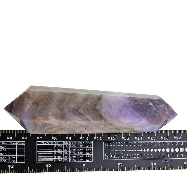 Starker Chevron-Amethyst-Doppelende 11,5 cm Starker Chevron-Amethyst-Doppelende 11,5 cm
