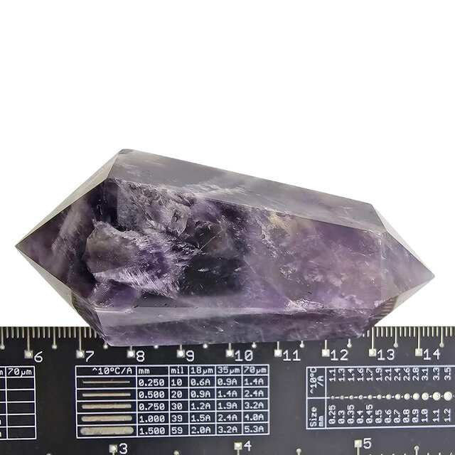 Starker Chevron-Amethyst-Doppelende 8 cm Starker Chevron-Amethyst-Doppelende 8 cm