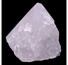 Rosenquarz auf Metalständer, 1090 Gramm und 12 CM