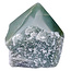 Beautiful green quarz top polished point, 510 grams and 8 cm