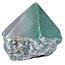 Mooie groene kwarts top polished point, 520 gram en 8 cm