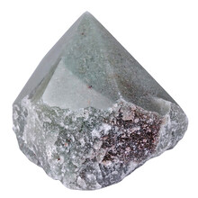 Green aventurine point