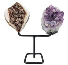 Amethyst from Brazil on metal stand