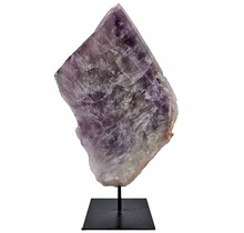 Amethyst on metal base, 35 cm and 3450 grams