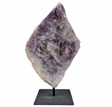 Amethyst on metal base, 36 cm and 5530 grams