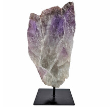 Amethyst on metal base, 38 cm and 4480 grams