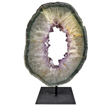 Light amethyst, 36 cm high and the weight is 8200 gram